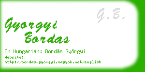 gyorgyi bordas business card
